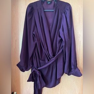 City Chic Faux Wrap Top size 22